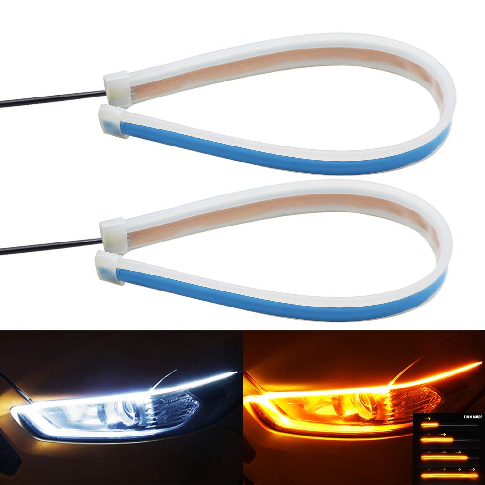 Amazon.com: YEERON Flexible LED Light Strip 2Pcs 18 Inches Dual